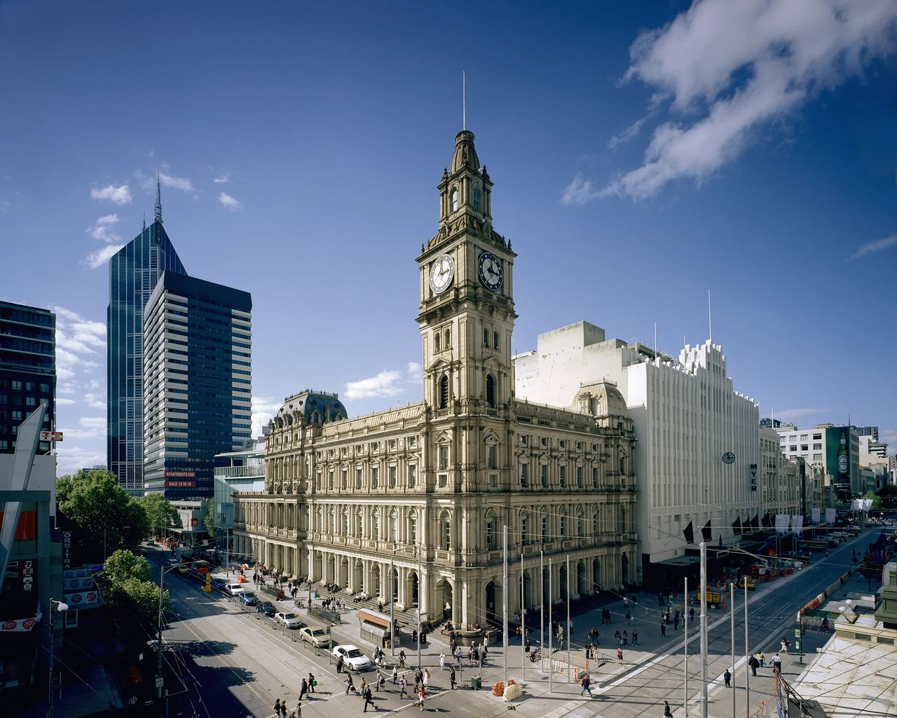 Melbourne GPO — clock tower and Bourke Street frontage
